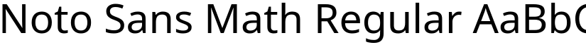 Noto Sans Math Regular font