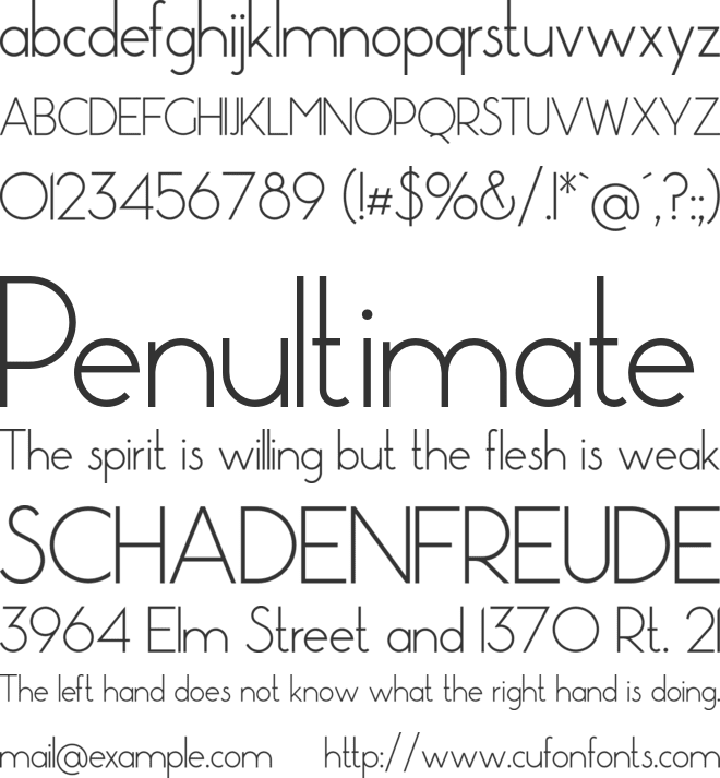 Pistara font preview