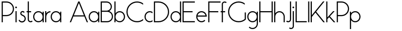 Pistara font