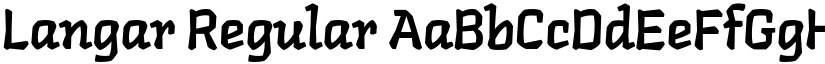 Langar Regular font