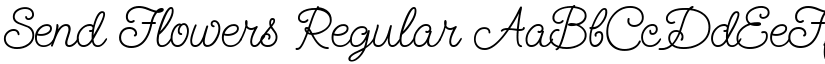 Send Flowers Regular font