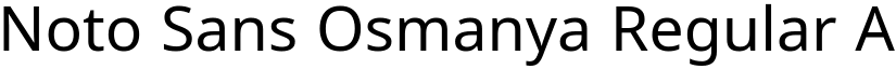 Noto Sans Osmanya Regular font