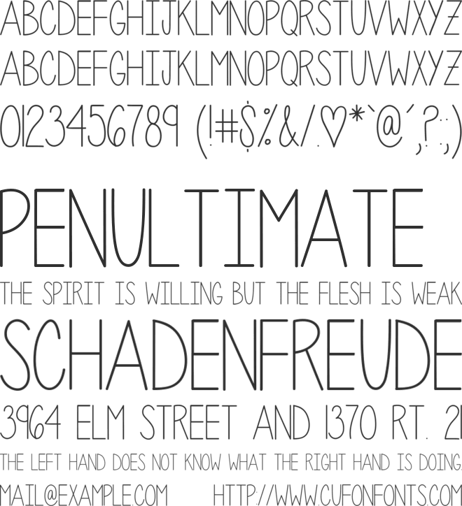 Penelope Anne font preview