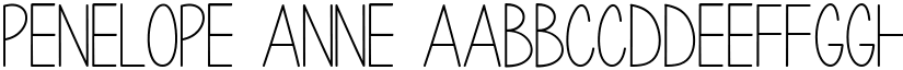 Penelope Anne font