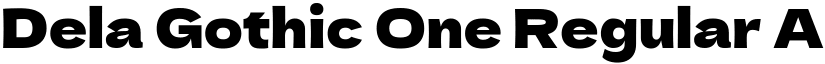 Dela Gothic One Regular font