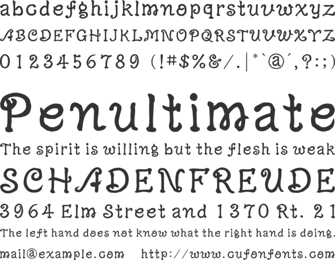 Yuji Mai font preview