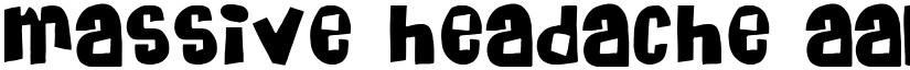 Massive Headache font
