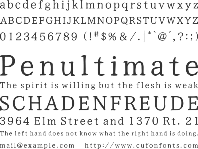 Yuji Syuku font preview