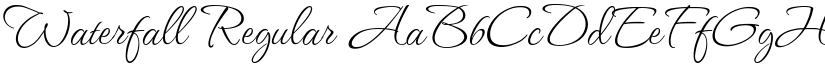 Waterfall Regular font
