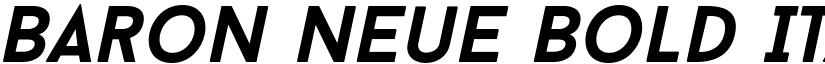 Baron Neue Bold Italic font