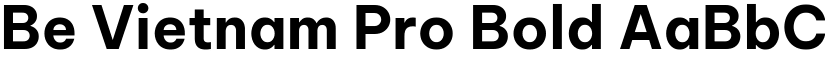 Be Vietnam Pro Bold font