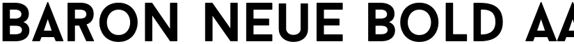 Baron Neue Bold font