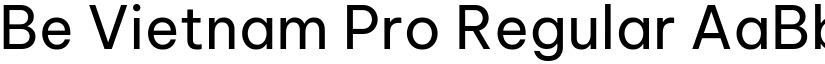 Be Vietnam Pro Regular font