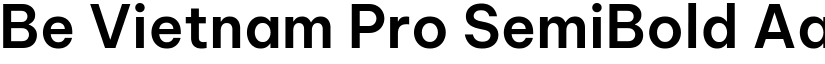 Be Vietnam Pro SemiBold font