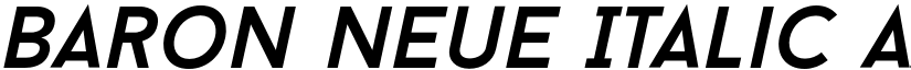Baron Neue Italic font