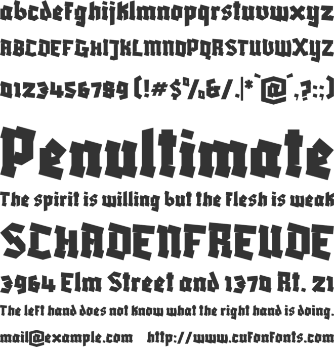 Blaka Ink font preview