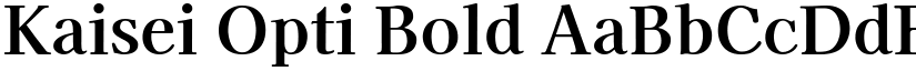 Kaisei Opti Bold font