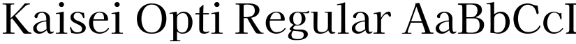 Kaisei Opti Regular font