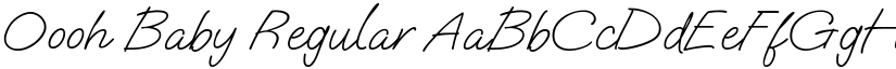 Oooh Baby Regular font