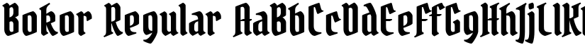 Bokor Regular font