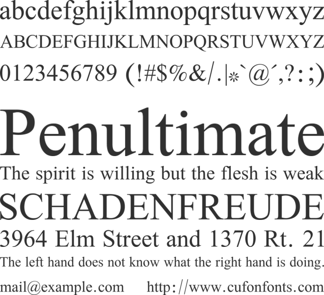 Scheherazade New font preview