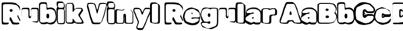 Rubik Vinyl Regular font