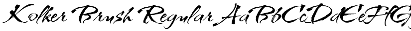Kolker Brush Regular font