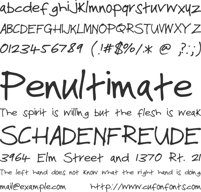 StuVetica2 font preview