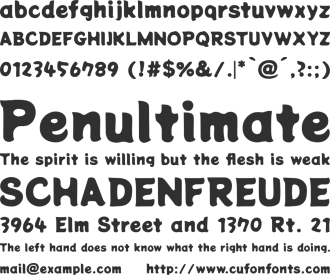 Potta One font preview