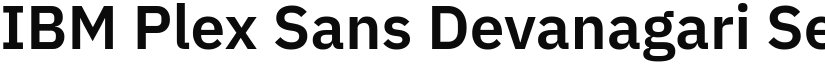 IBM Plex Sans Devanagari SemiBold font