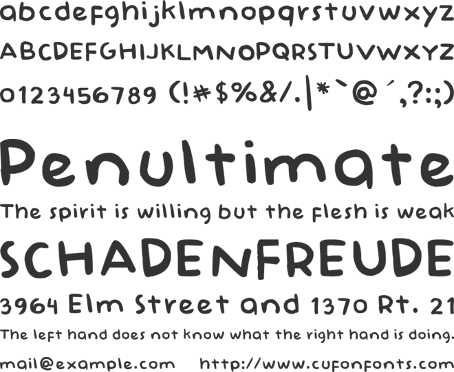 BabyDoll font preview