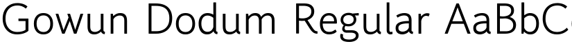 Gowun Dodum Regular font