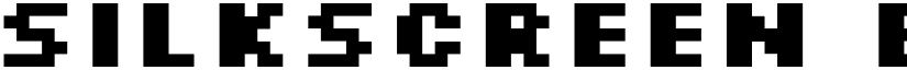 Silkscreen Bold font