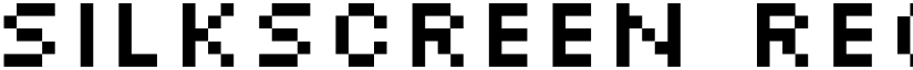 Silkscreen Regular font