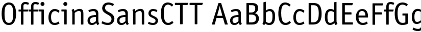 OfficinaSansCTT font
