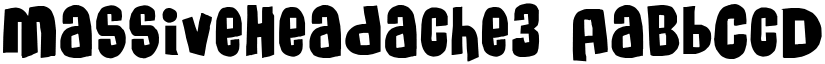 MassiveHeadache3 font