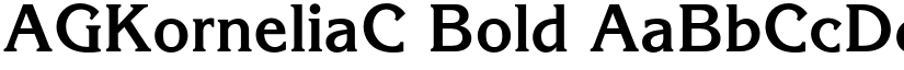 AGKorneliaC Bold font