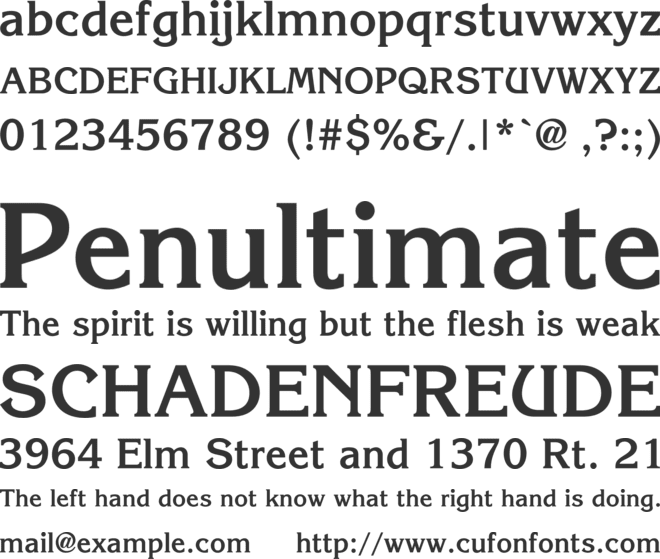 AGKorneliaC font preview