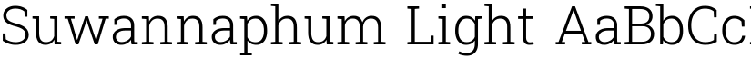 Suwannaphum Light font