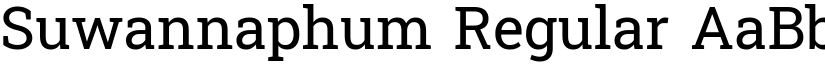 Suwannaphum Regular font
