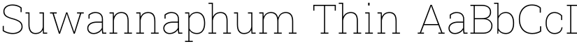 Suwannaphum Thin font