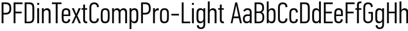 PF Din Text Comp Pro Light font download