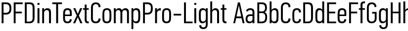 PF Din Text Comp Pro Light font download