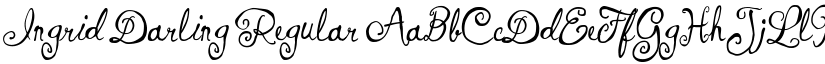 Ingrid Darling Regular font