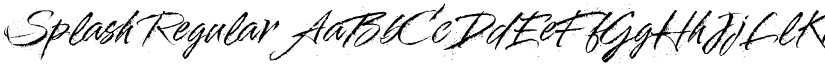 Splash Regular font
