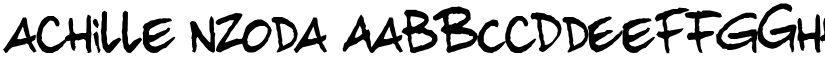 achille nzoda font
