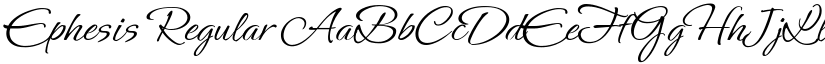 Ephesis Regular font