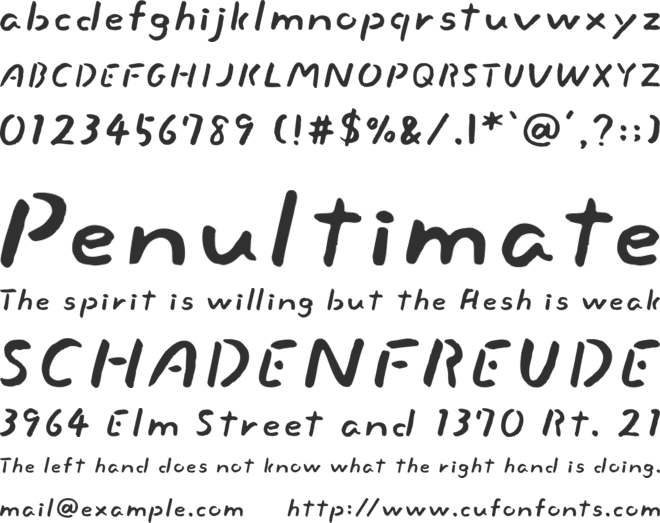 Slackside One font preview