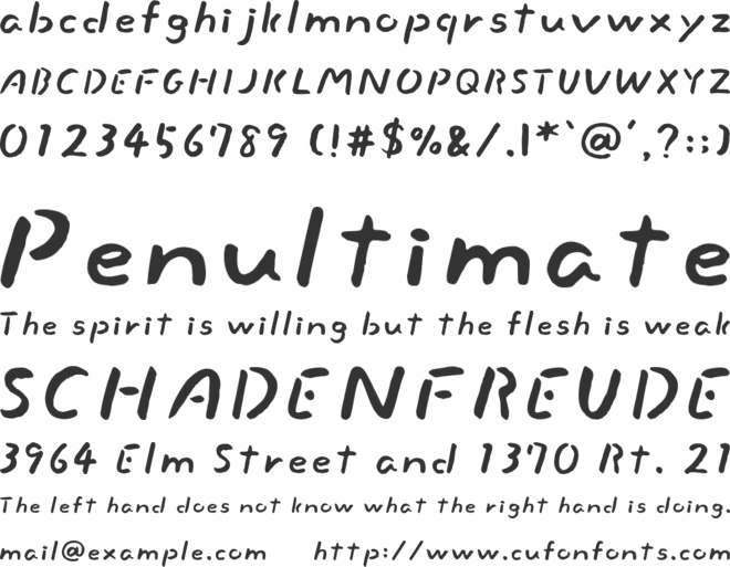 Slackside One font preview