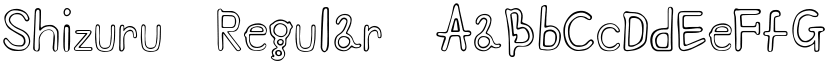 Shizuru Regular font